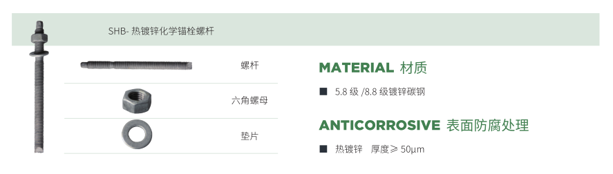 熱鍍鋅化學錨栓